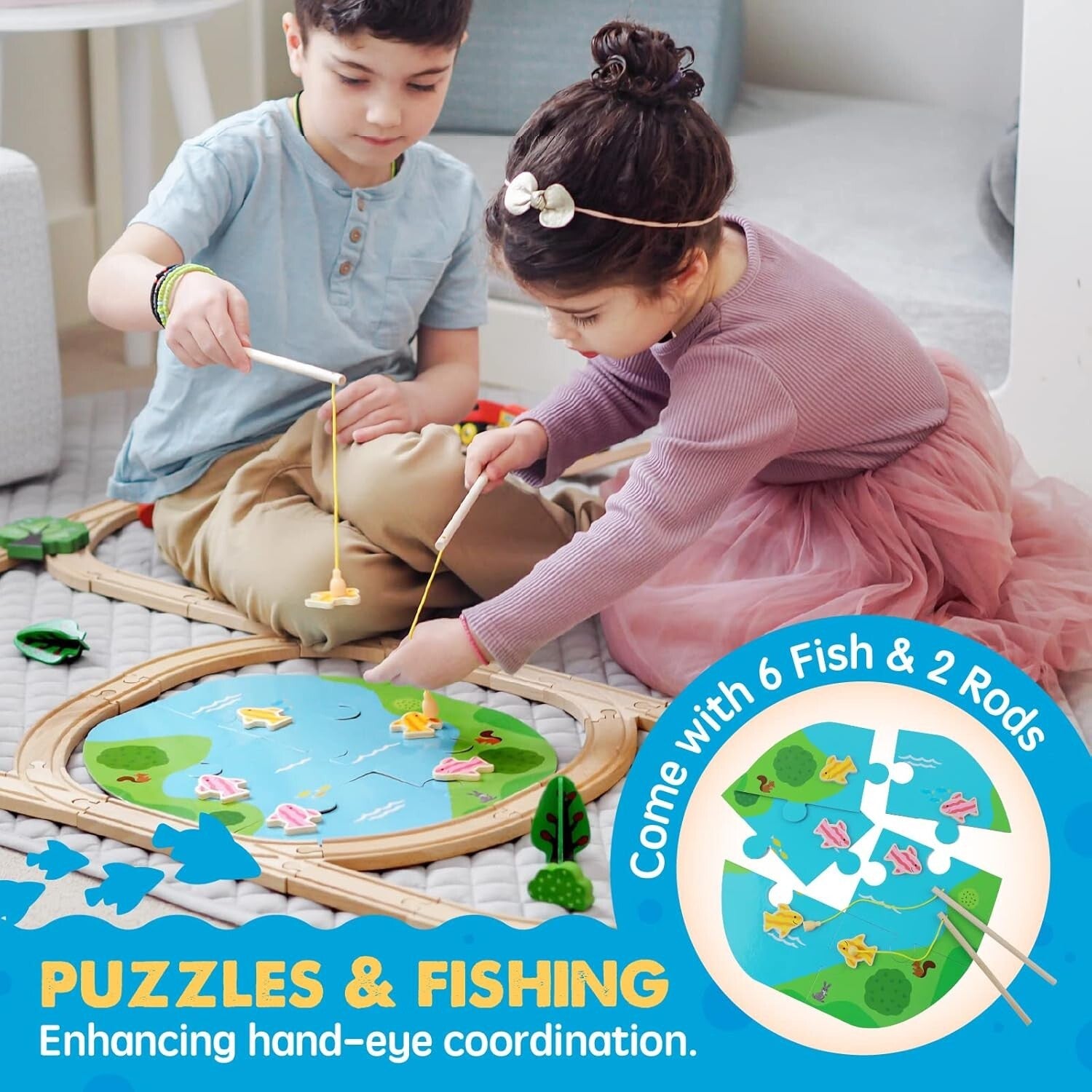 Engaging 110-Piece Train Set for Toddlers: Safe & Compatible with All Brands