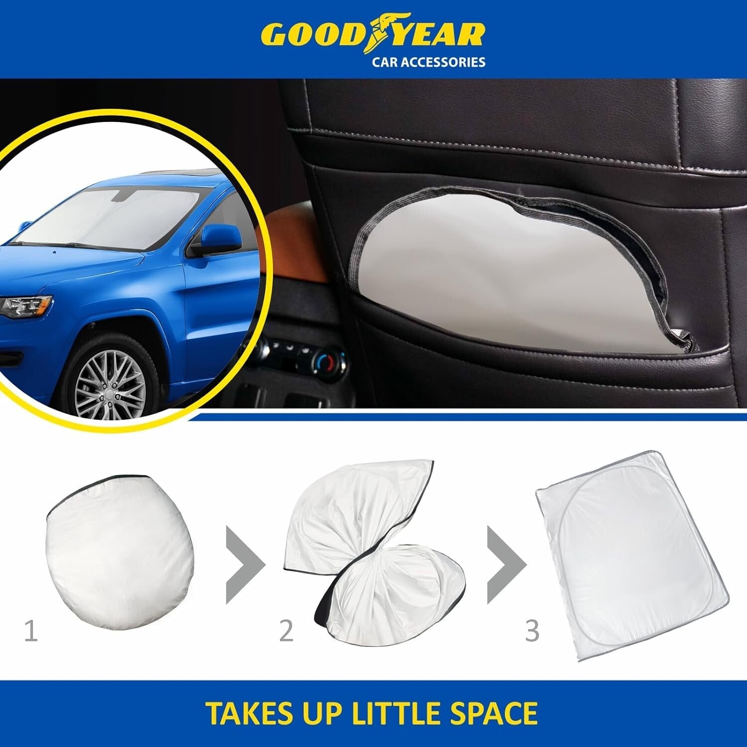 Foldable Windshield Sunshade for Kia Seltos 21-25: Ultimate Heat & UV Blocker