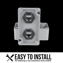 Load image into Gallery viewer, High-Quality Shielded RJ45 Female Coupler - 10 Pack with IP67 Water Protection