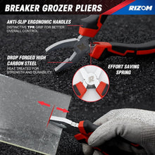 Load image into Gallery viewer, Premium Glass Cutting Tool Set: 8" Nippers, Curved Pliers &amp; Breaker Grozer