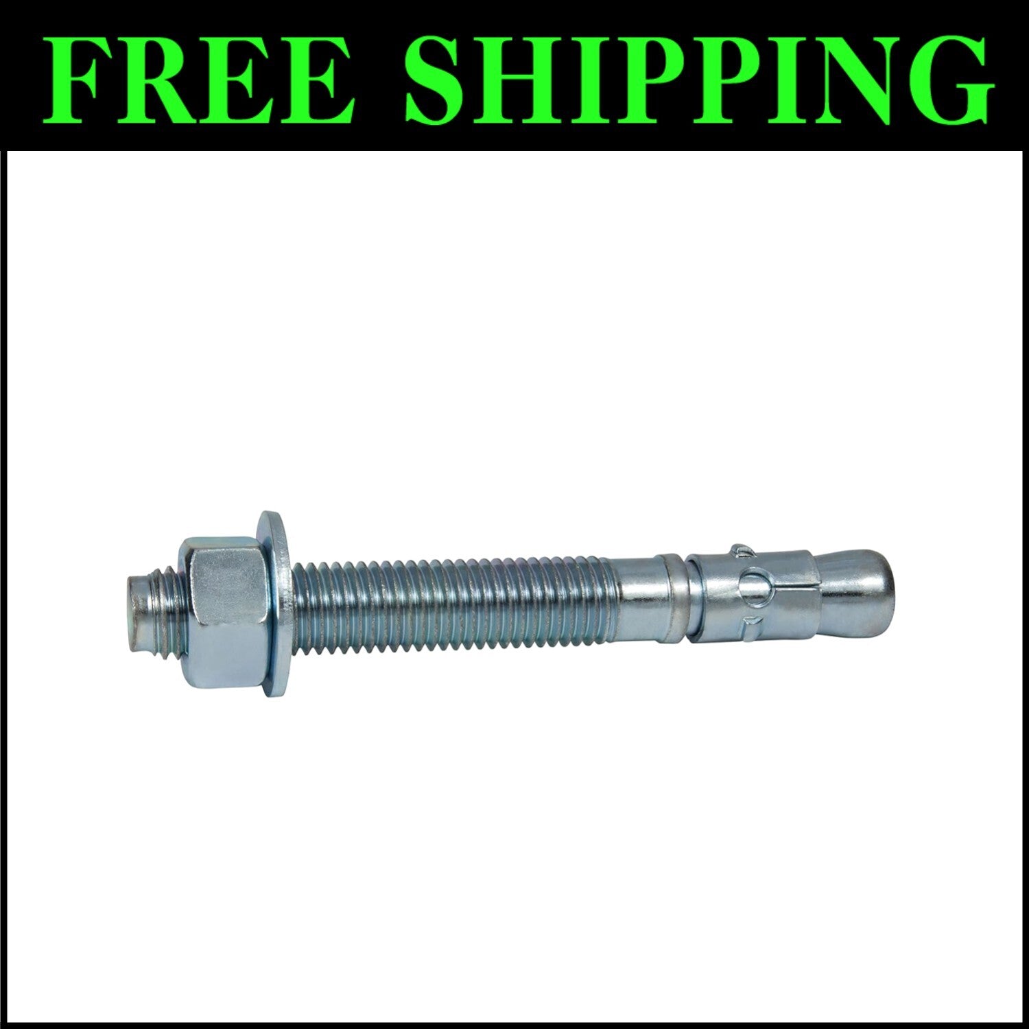 Complete Set of 20 Zinc Plated 3/4" x 5-1/2" Wedge Anchors with Nuts/Washers