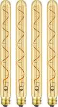 Load image into Gallery viewer, 4-Pack Vintage Style LED Filament Bulbs, 11.8in, Warm White, Dimmable