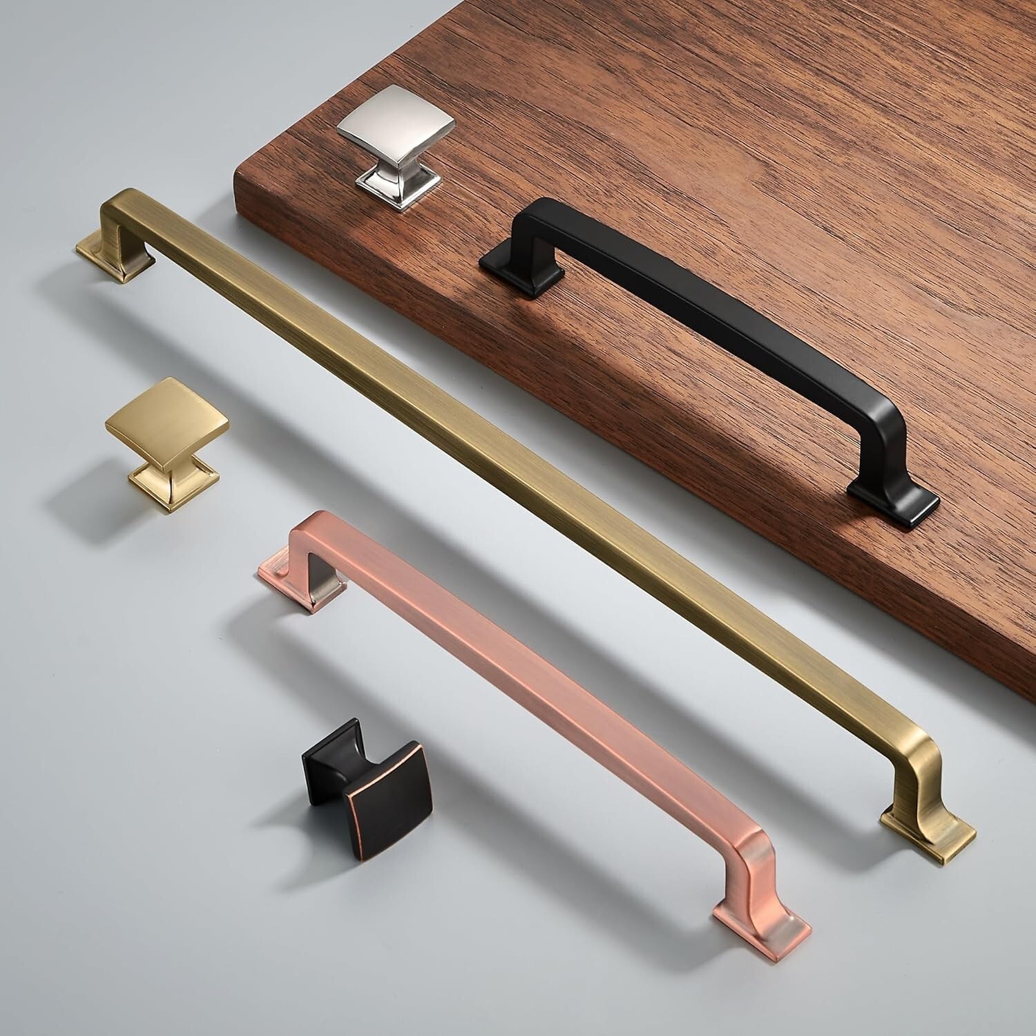 Durable Zinc Kitchen Cabinet Handles - 10 Pack of 5 Inch Antique Copper Pulls