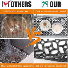Load image into Gallery viewer, Black Silicone Sink Mat - Non-Slip Protector, 28.2''x 14.2'' for Kitchen Glam