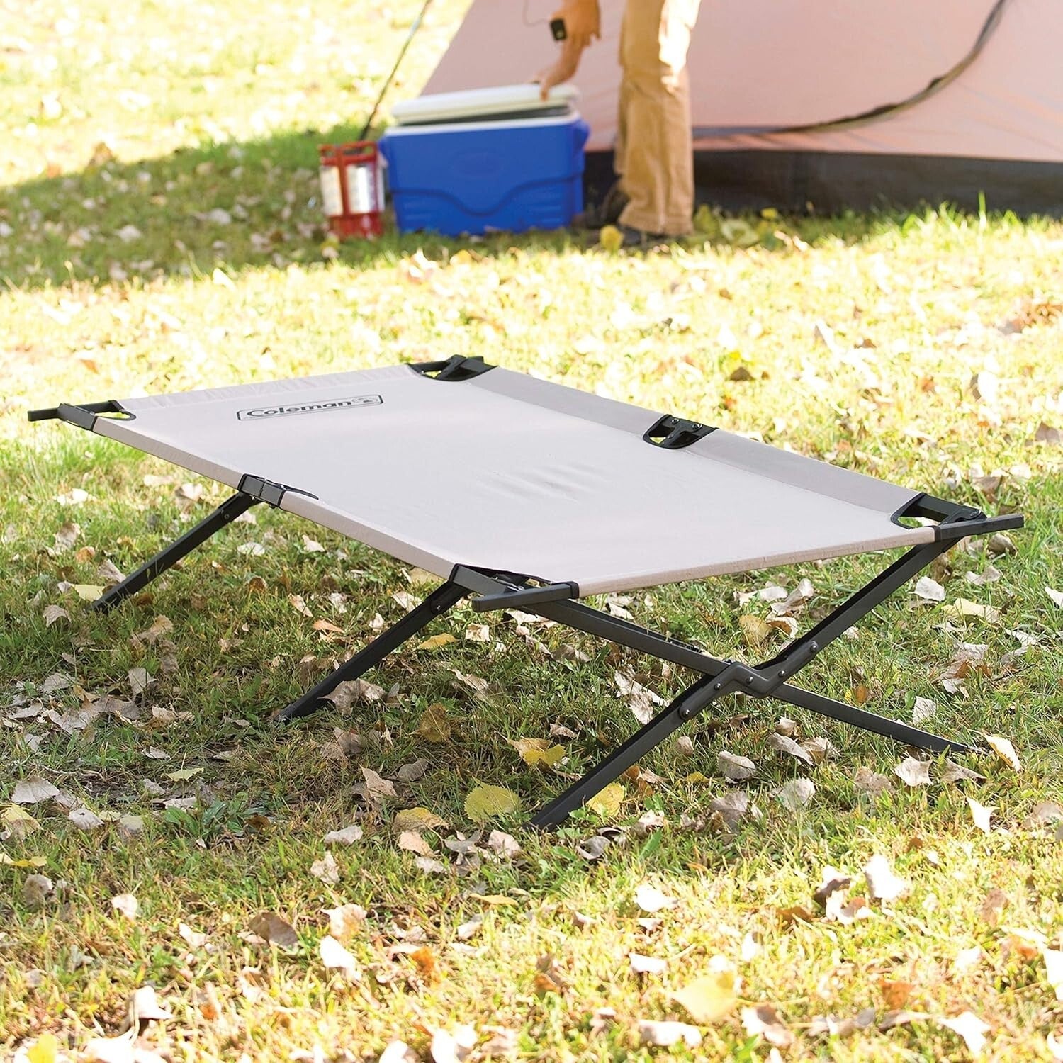 Folding Camping Cot for Adults - Supports Up to 300 lbs, Comfortable & Portable