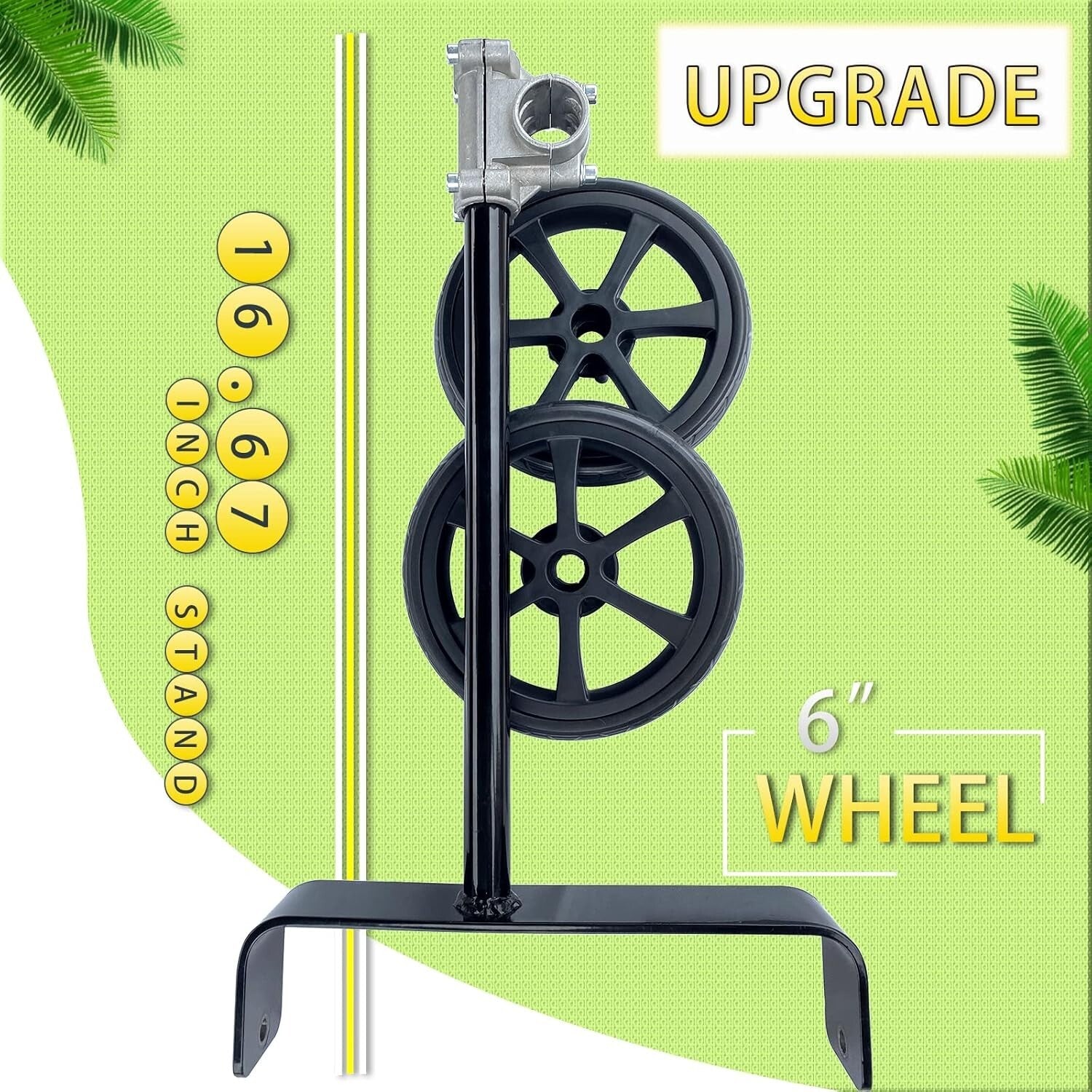 Lightweight 19.48" Trimmer Support Wheel: Ideal for Effortless Yard Maintenance