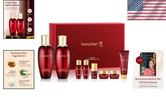 Hyobidam Premium Fermented Skincare Set with Wild Ginseng - 13.53 fl oz