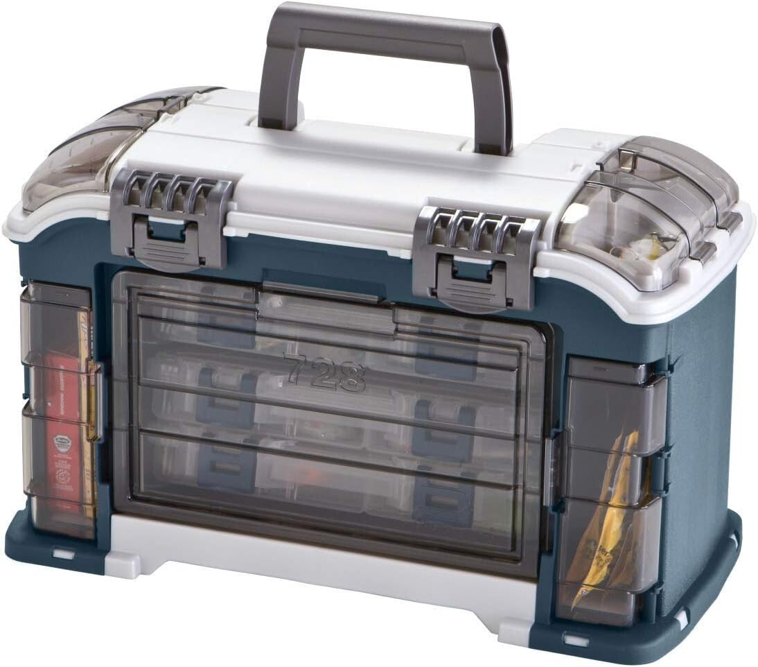 Compact Angled Fishing Tackle Box with DuraView Covers - Perfect for Adventures