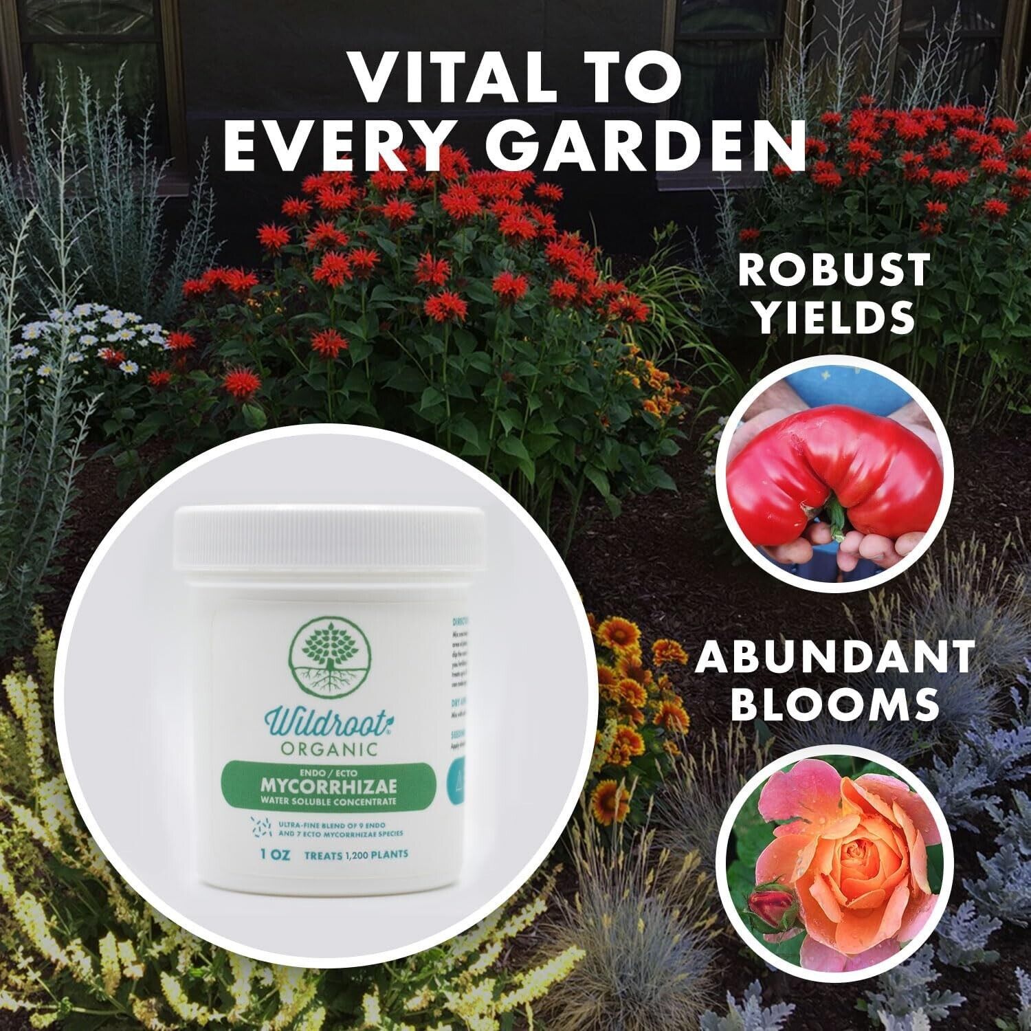 16 Species Mycorrhizae Inoculant - 1 lb Enhances Plant Growth & Saves Water