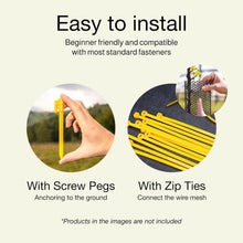 Load image into Gallery viewer, Lightweight 2.29lb Plastic Mesh Fence - Ideal for Balconies &amp; Gardens - 2 Pack