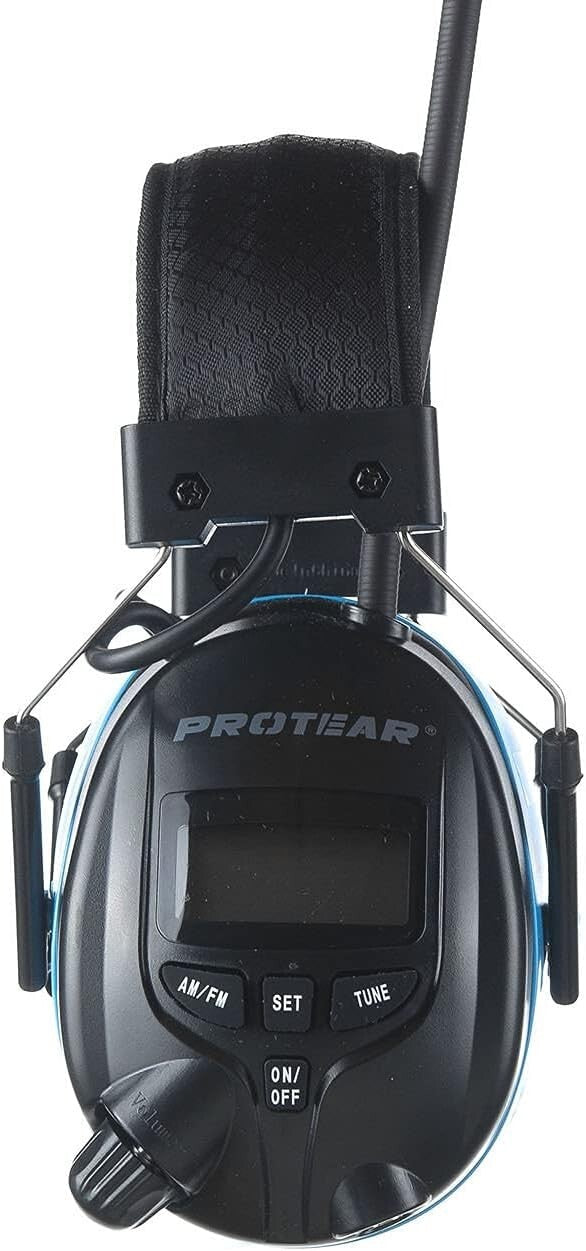 Over-Ear AM/FM Radio Ear Muffs with 25dB Noise Reduction for Comfort and Safety