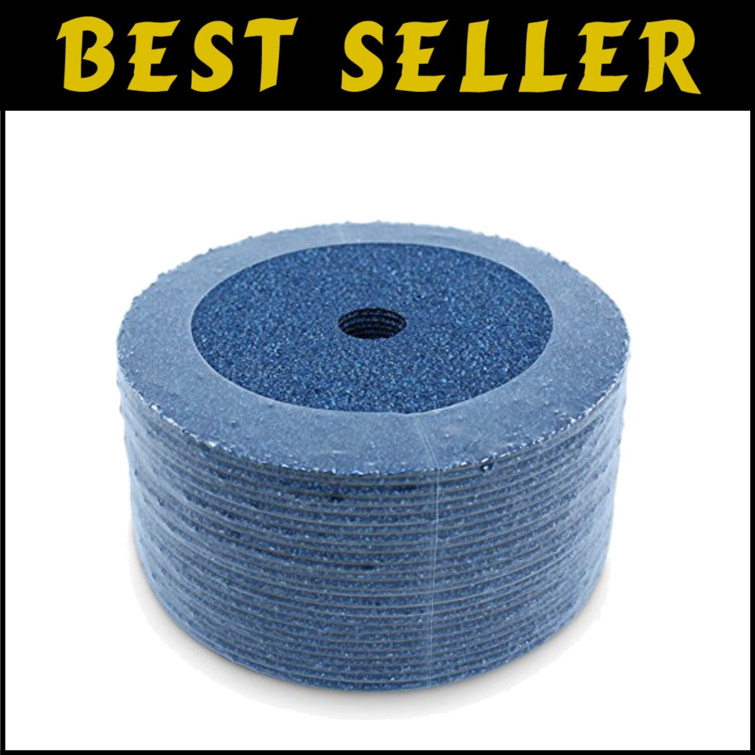 Durable 36 Grit Zirconia Sanding Discs 7" x 7/8" - 25 Pack for Angle Grinders