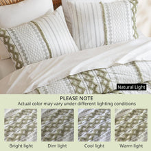 Load image into Gallery viewer, Luxury King Size Comforter Set - 3 Piece Cotton Bedding with Matching Shams
