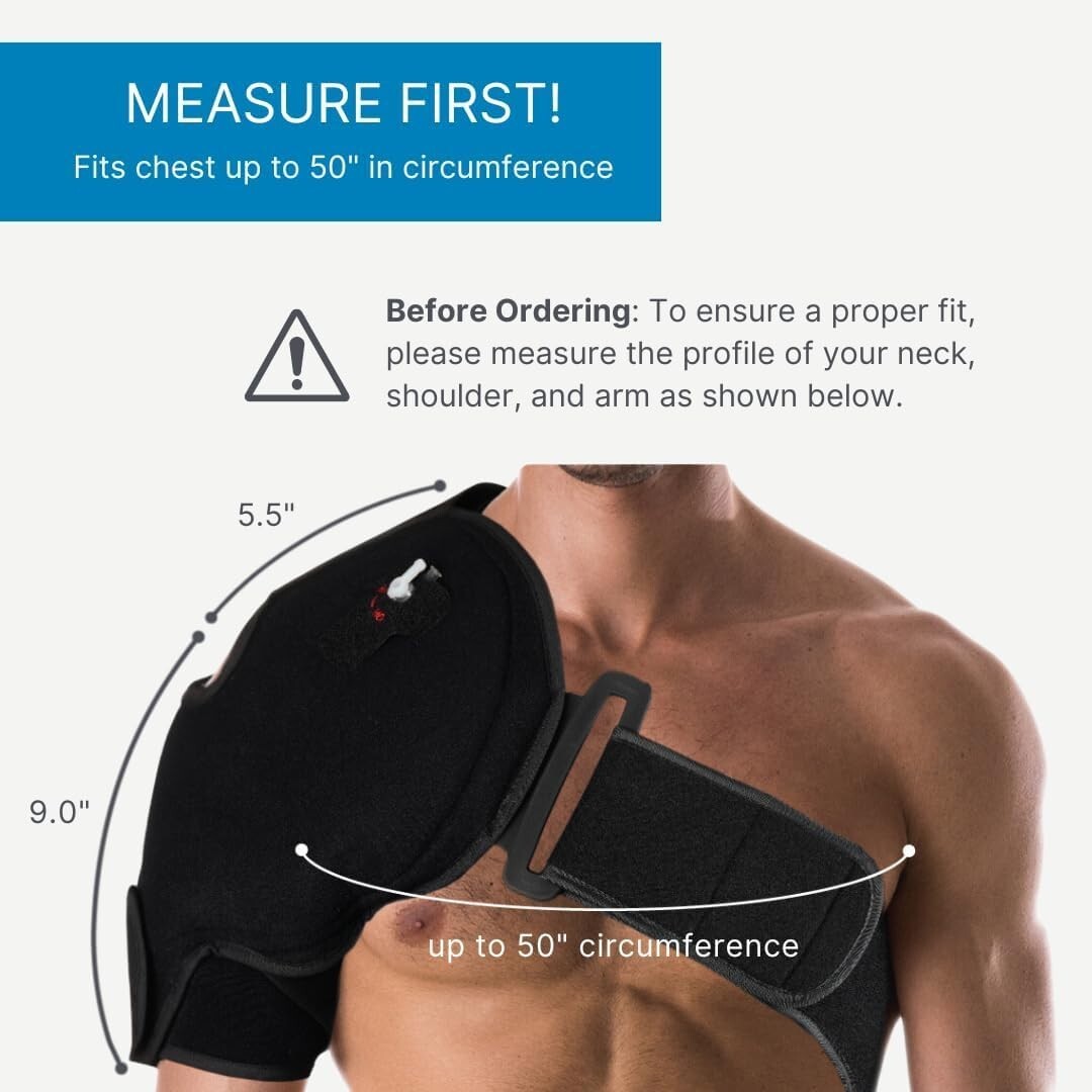 Rotator Cuff Injury Shoulder Brace with Hot/Cold Gel Pack - Accelerate Healing