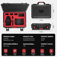 Load image into Gallery viewer, Shockproof Hard Case for DJI Mini 4 Pro with Charging Accessories Storage