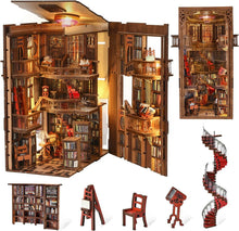 Load image into Gallery viewer, Enchanting Abbey Library Book Nook Mini Kit - Ideal for Creative Gift Lovers