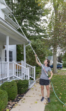 Load image into Gallery viewer, Lightweight Pro Gutter Cleaning Tool - 16' Telescoping Water Fed Pole with Grips