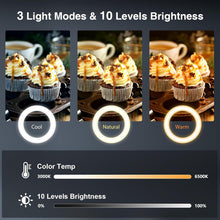 Load image into Gallery viewer, Versatile 10” Ring Light with Overhead Mount - Ideal for Photo &amp; Video Recording