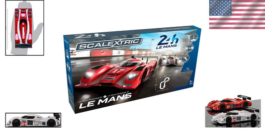 C1368 Le Mans 1:32 Scale Slot Car Set with Magnatraction - Instant Racing Fun