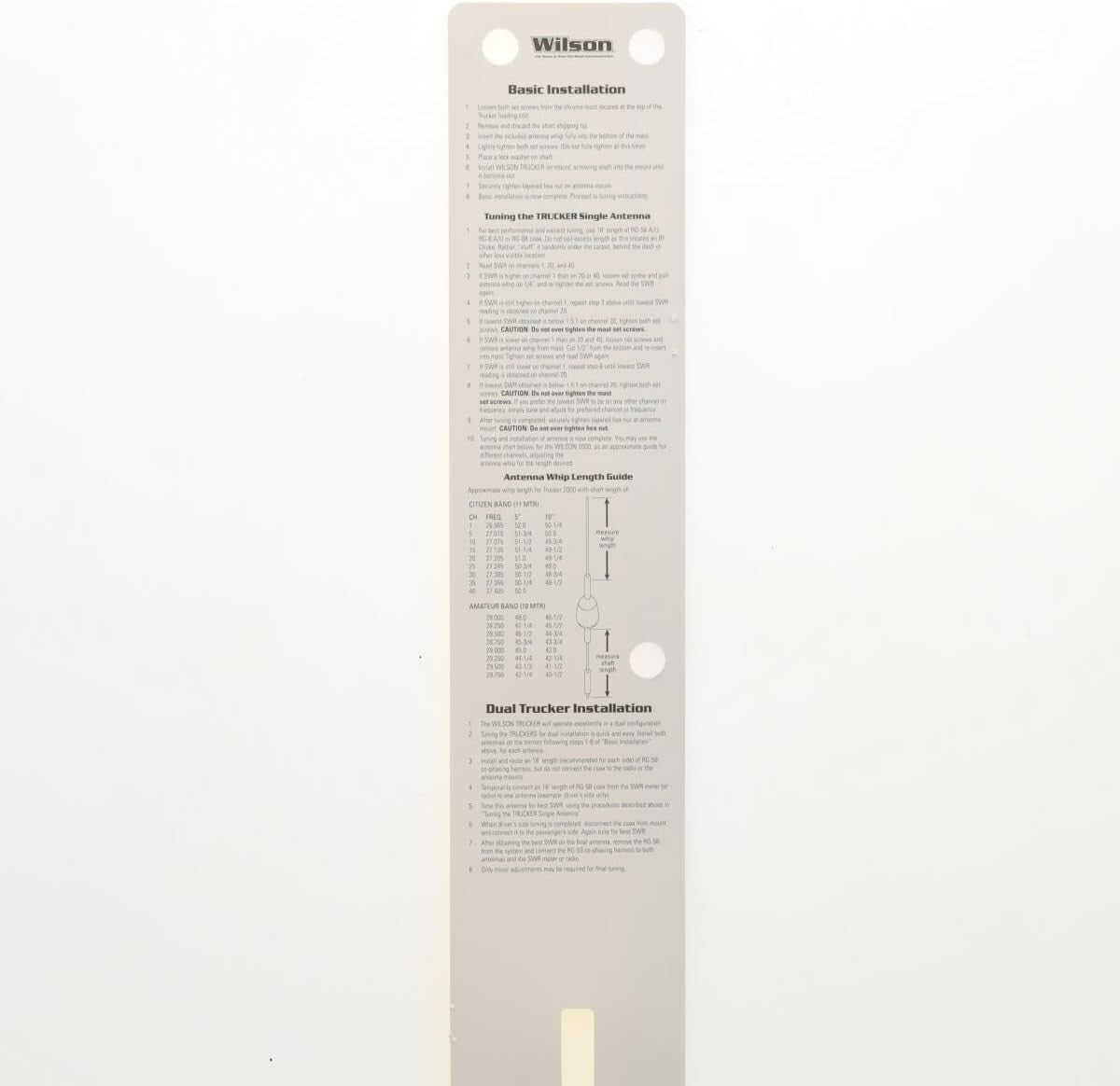 AM|FM Ready T2000 CB Antenna with 49" Stainless Steel Whip - Ultimate Range