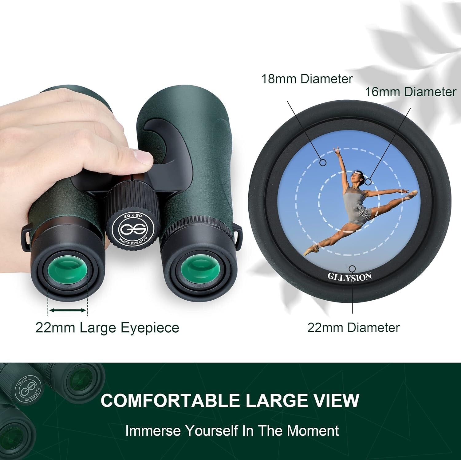 Professional 10X42 Lightweight Binoculars with Phone Adapter for Nature Lovers