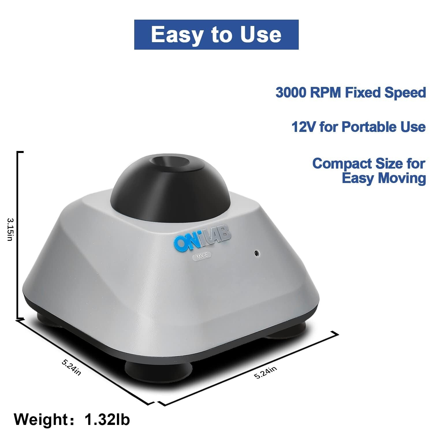 Powerful Mini Vortex Mixer for Artists & Technicians - Includes 120 Mixing Balls