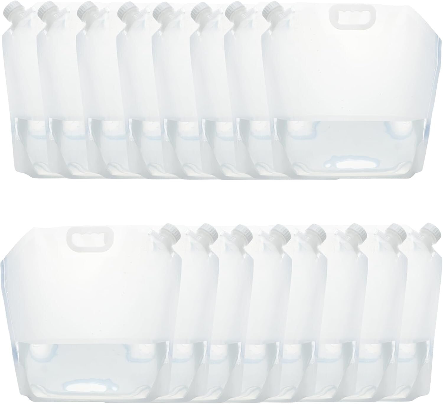 Portable Collapsible Water Bags - 16 Containers for Travel and Outdoor Use