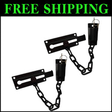 Load image into Gallery viewer, Secure Your Space: Modern Matte Black Keyed Chain Lock, 2-Pack for Home &amp; Office