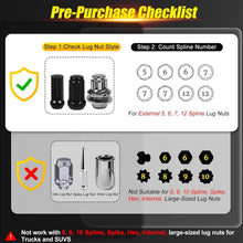 Load image into Gallery viewer, Premium 8-Piece Spline Socket Set in CR-MO Steel - Easy Wheel Lugnuts Removal