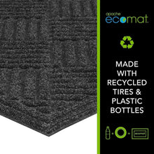 Load image into Gallery viewer, Stylish 3x5 Charcoal Doormat with Needle Punched Weave - Ideal for Entryways