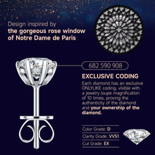Load image into Gallery viewer, Exquisite Moissanite Stud Earrings, Perfect Anniversary Gift for Her (0.6-3 ct)