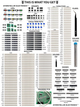 Load image into Gallery viewer, Professional SMD Resistor, Capacitor &amp; Diode Kit - 2900 Pieces for All Projects