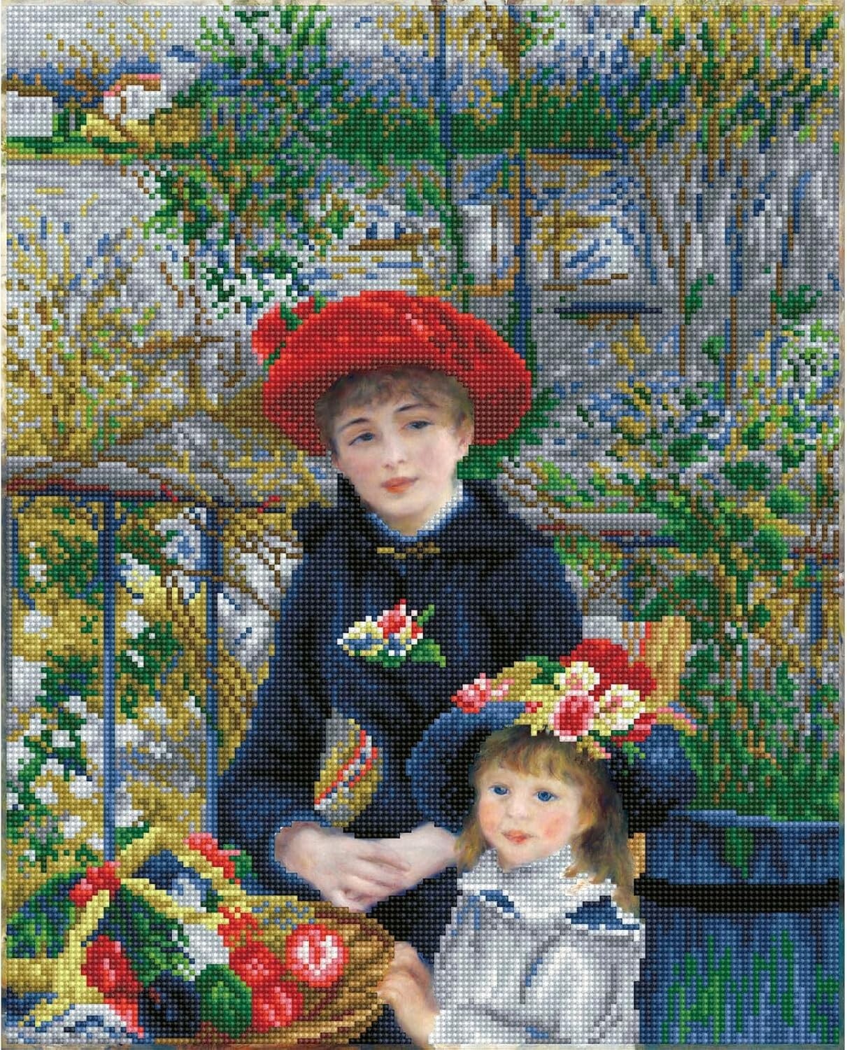 Renoir's Two Sisters Diamond Painting Kit for Adults - Relaxing Creative Craft