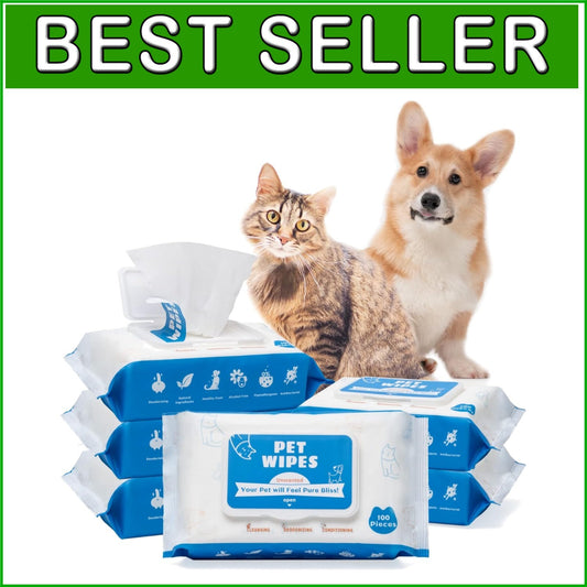 Multi-Purpose 600ct Dog Wipes - Effortless Cleaning for Paws, Bums, and Eyes