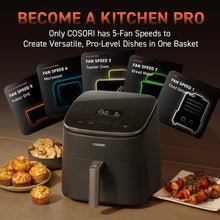 Load image into Gallery viewer, Multi-Function 6-Quart Air Fryer with Automatic Shut-off and Non-Stick Design