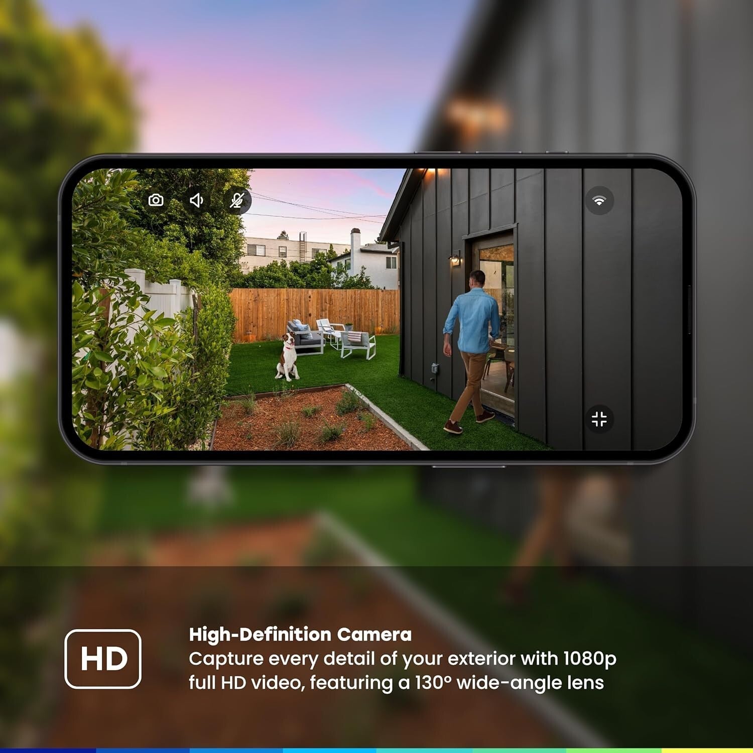 Weatherproof myQ Smart Camera - 1080p HD, Motion Detection & Smartphone Control