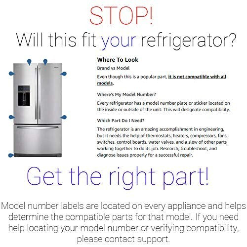 Efficient Ice Maker Replacement - W10300022, 11x4.5 inch for Side-by-Side Use