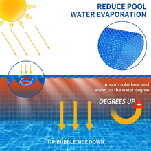 Load image into Gallery viewer, Eco-Friendly 16-Mil Solar Pool Cover - 16x24ft for Efficient Pool Heating