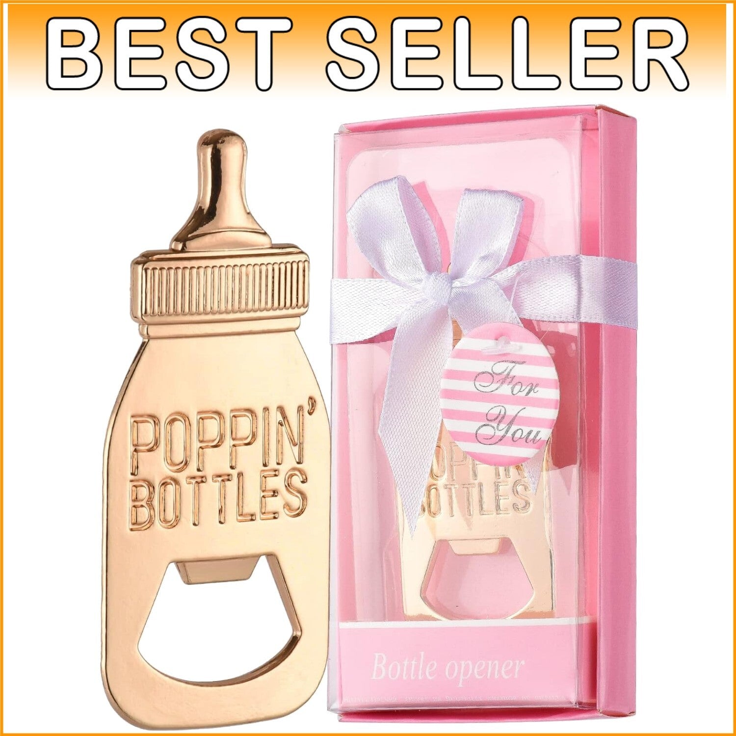 Durable Pink Baby Bottle Bottle Openers - Perfect for Baby Shower Guests