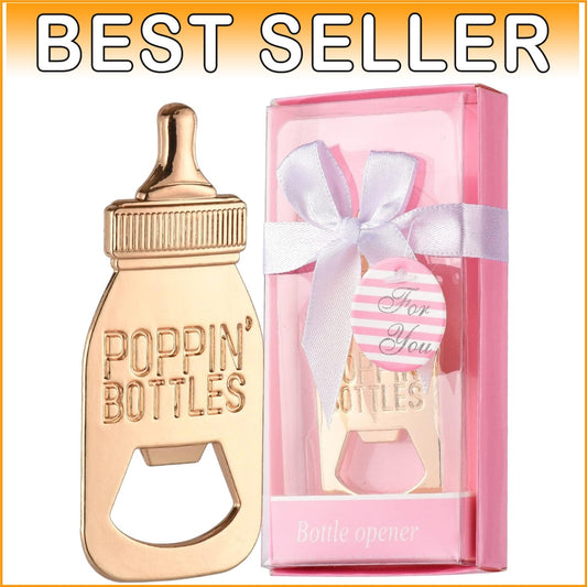 Durable Pink Baby Bottle Bottle Openers - Perfect for Baby Shower Guests