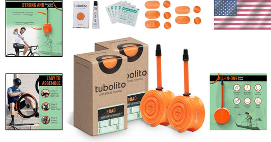 High-Performance 700C TPU Bike Tube with Double Puncture Protection - Pack of 2