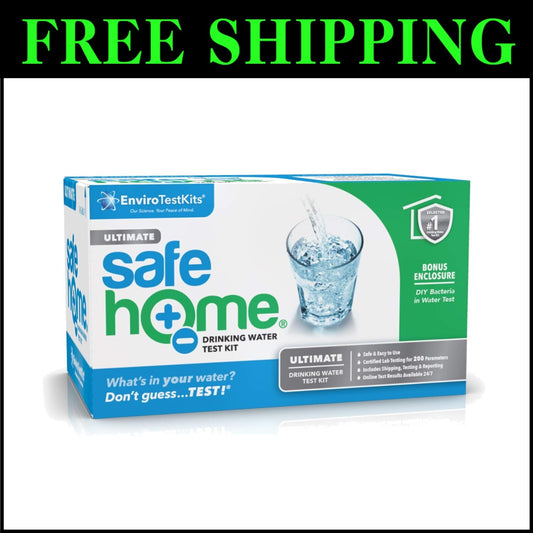 200-in-1 EPA Certified Drinking Water Test Kit - Quick Results & Digital Report