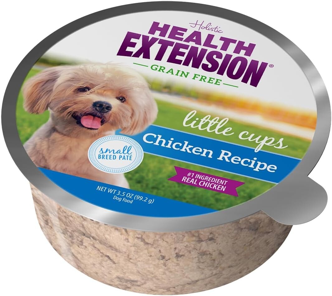 Grain-Free Chicken Pate Wet Dog Food for Small Breeds - 3.5 oz Cups (Case of 12)