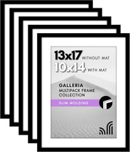 Load image into Gallery viewer, Timeless Black Gallery Frame Set of 5 – 13x17 or 10x14 with Polished Plexiglass