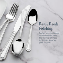 Load image into Gallery viewer, Stain Resistant 65-Piece Stainless Steel Flatware Set with Serving Utensils