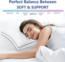 Load image into Gallery viewer, Cool &amp; Fluffy King Size Down Alternative Pillows - 2 Pack for All Sleepers