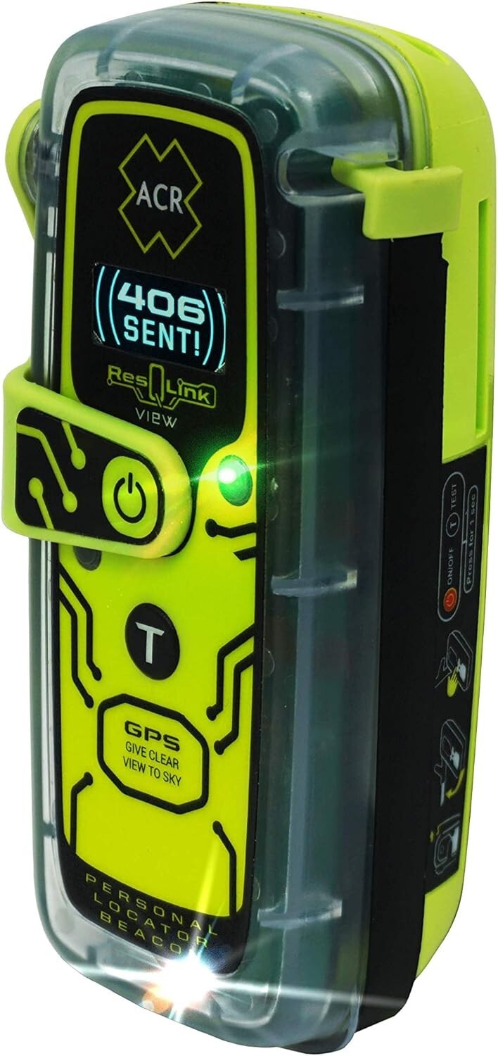 Buoyant Waterproof Personal Locator Beacon with Strobe Light - Model PLB 425