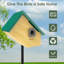 Load image into Gallery viewer, Educational Solar Birdhouse with Auto-Recording Camera for Kids &amp; Nature Lovers