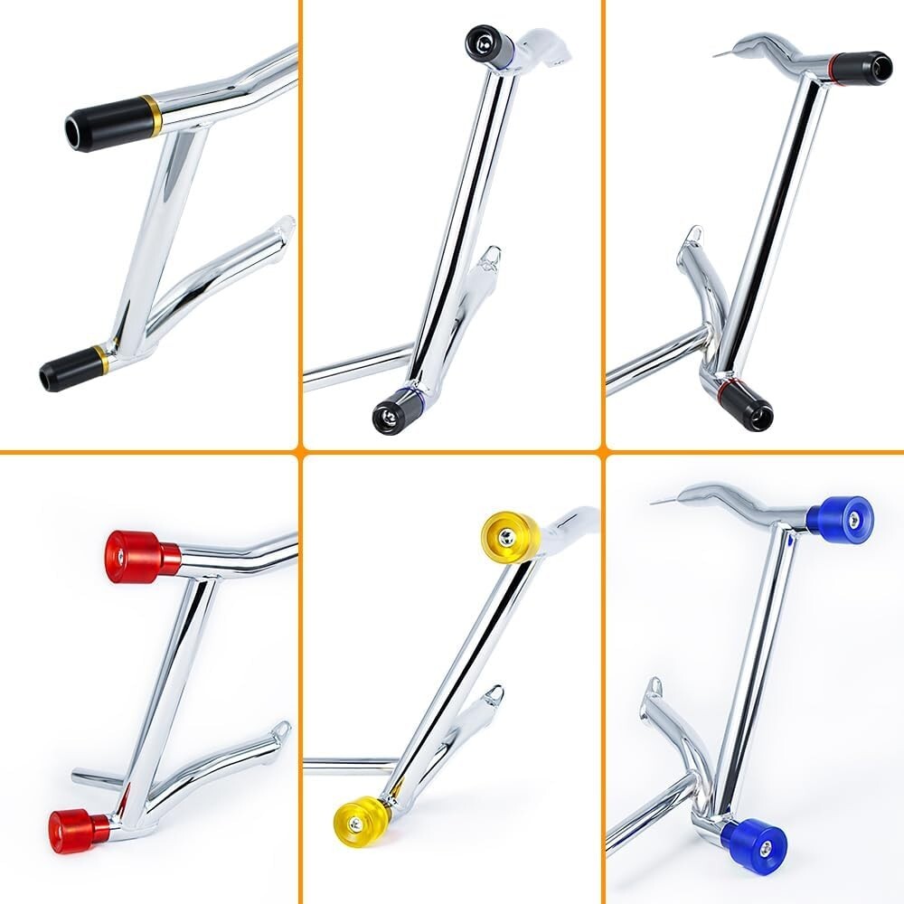 Adjustable Chrome Saddle Bag Protection Set for 2009-2025 Harley Davidson Bikes