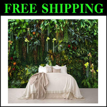 Load image into Gallery viewer, Stylish Botanical Silk Wallpaper Mural - Perfect for Bedroom or Living Room